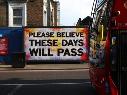 LONDON, ENGLAND - APRIL 11: A sign in Hackney is displayed on April 11, 2020 in London, England. The Coronavirus (COVID-19) pandemic has spread to many countries across the world, claiming over 100,000 lives and infecting over 1. 7 million people. (Photo by Julian Finney/Getty Images)