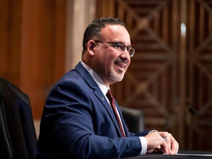 Loan - Miguel A. Cardona speaks during his confirmation hearing to be Secretary of Education with the Senate Health, Education, Labor, and Pensions committee on Capitol Hill in Washington,DC on February 3, 2021. (Photo by Anna Moneymaker / POOL / AFP) (Photo by ANNA MONEYMAKER/POOL/AFP via Getty Images)