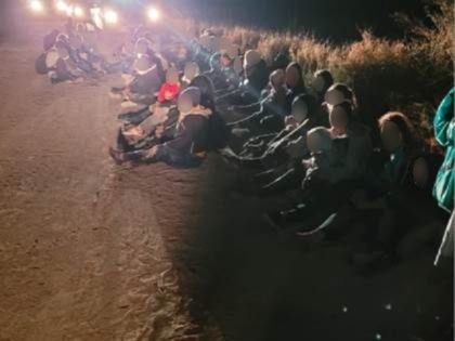 RGV Sector Border Patrol agents apprehend 105 migrants in single group on March 4. (Photo: