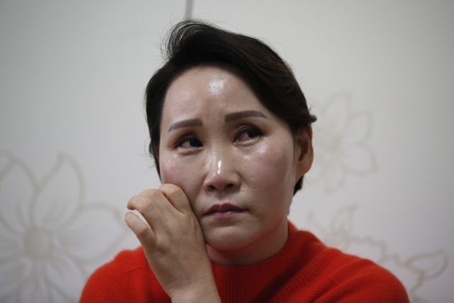 N Korean Defectors Struggle To Send Money Home Amid Pandemic Breitbart   Koreas Defectors Remittances North Korean Defector Choi Bok Hwa Wipes Tears Cheek An Interview 640x427 