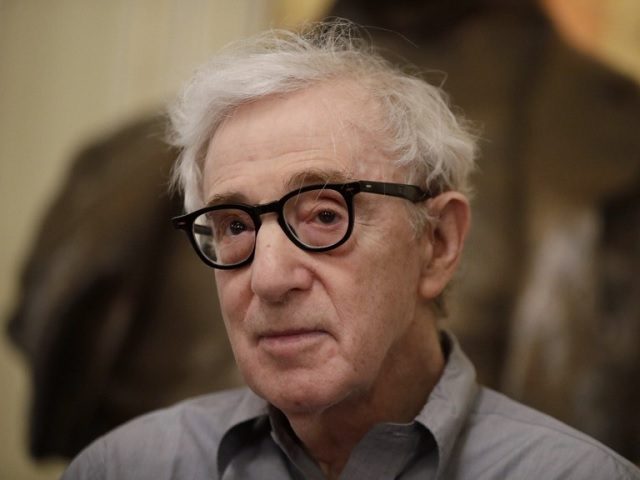 Director Woody Allen attends a press conference at La Scala opera house, in Milan, Italy,