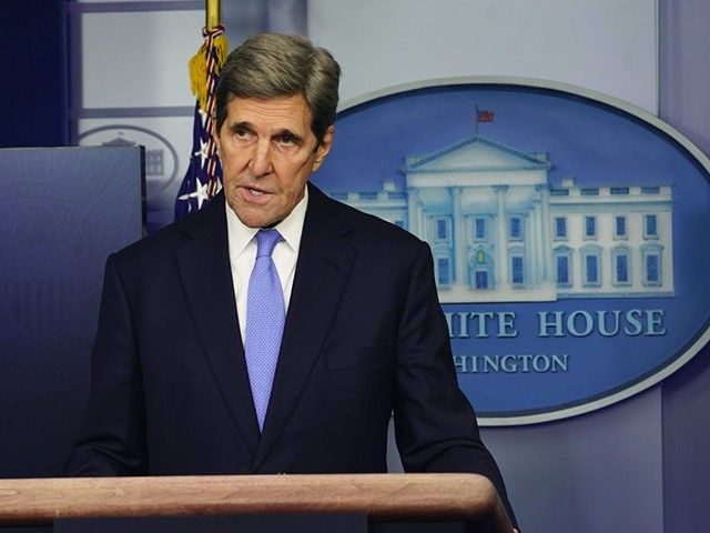 P20210127CW-0063: Special Envoy for Climate John Kerry participates in a briefing Wednesday, Jan. 27, 2021, in the James S. Brady Press Briefing Room of the White House. (Official White House Photo by Chandler West)