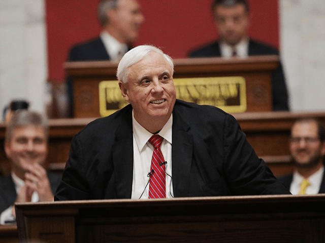 In this Jan. 8, 2020 file photo, West Virginia Governor Jim Justice delivers his annual State of the State address in the House Chambers at the state capitol in Charleston, W.Va. Justice on Tuesday, Jan. 28 endorsed a plan for conservatives unhappy with the new direction of their state legislature …