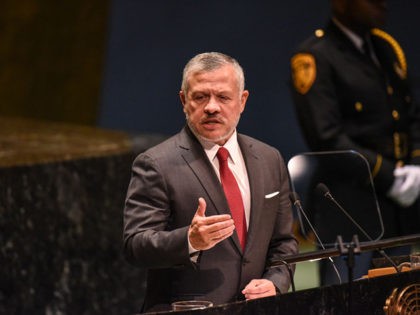 NEW YORK, NY - SEPTEMBER 24: King Abdullah II bin Al Hussein of Jordan speaks at the United Nations (U.N.) General Assembly on September 24, 2019 in New York City. World leaders are gathered for the 74th session of the UN amid a warning by Secretary-General Antonio Guterres in his …