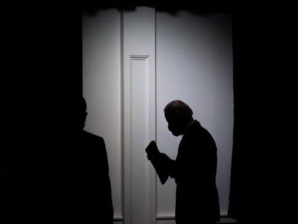 US President Joe Biden leaves after speaking about the American Rescue Plan and the Paycheck Protection Program (PPP) for small businesses in response to coronavirus, in the Eisenhower Executive Office Building in Washington, DC, February 22, 2021. - The Paycheck Protection Program (PPP) has been a key lifeline to businesses …