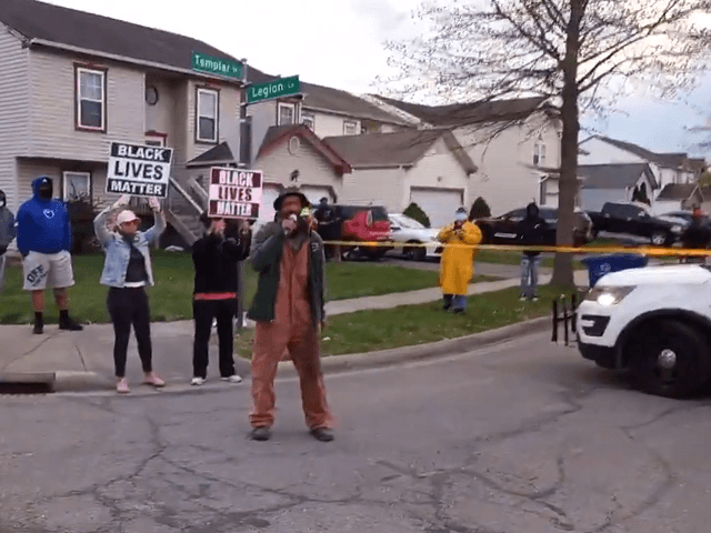 Protester in Columbus, Ohio, calls for revenge after police shoot a 15-year-old girl. (Twitter Video Screenshot)