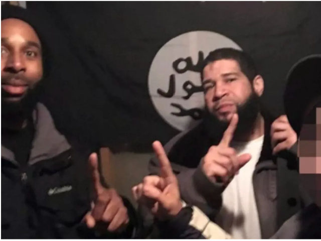 Joseph D. Jones, left, and Edward Schimenti, center, caught on camera with a confidential FBI source prosecutors say the two men believed was an ISIS supporter. Prosecutors blurred the source’s face, right. U.S. District Court