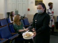 Journalists Thank Jen Psaki for Cookies in Briefing Room