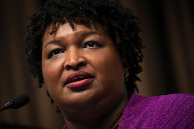 NEW YORK, NY - APRIL 3: Former Georgia Gubernatorial candidate Stacey Abrams speaks at the