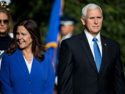 WASHINGTON, DC - SEPTEMBER 20: U.S. Second Lady Karen Pence and Vice President Mike Pence