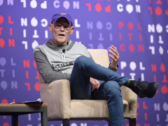 NASHVILLE, TENNESSEE - OCTOBER 26: James Carville speaks onstage during the 2019 Politicon