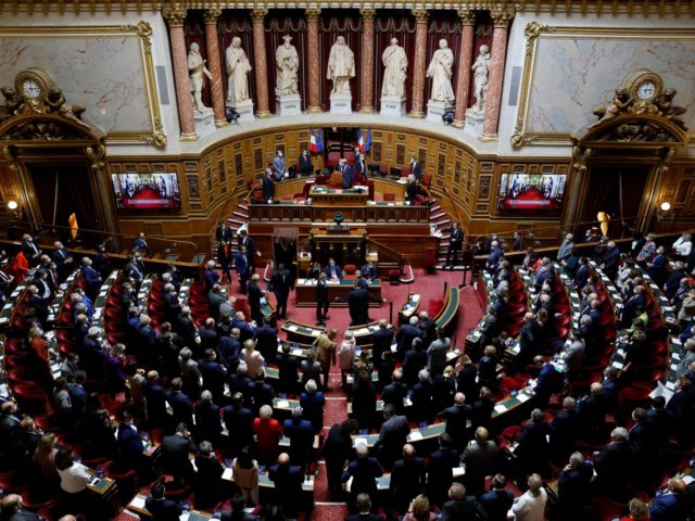 French Senators attend a session to elect the chamber's president following senatorial elections, on October 1, 2020, at the French Senate in Paris. - The right-wing opposition on September 28 claimed victory in elections for France's upper house, underlining the political struggles of the centrist ruling party. French Senate members …
