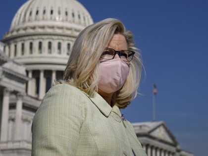 WASHINGTON, DC - MARCH 11: House Republican Conference Chair Rep. Liz Cheney (R-WY) departs a news conference with House Republicans about U.S.-Mexico border policy outside the U.S. Capitol on March 11, 2021 in Washington, DC. U.S. Customs and Border Protection announced on Wednesday that over 100,000 people had attempted entry …