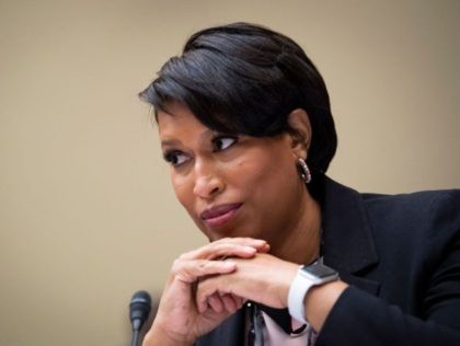 Washington, DC Mayor Muriel Bowser testifies at a House Oversight and Reform Committee hearing on H.R.51, the "Washington, DC Admission Act" in Washington, DC on March 22, 2021. (Photo by Caroline Brehman / POOL / AFP) (Photo by CAROLINE BREHMAN/POOL/AFP via Getty Images)