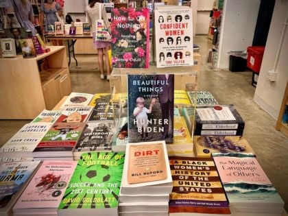 The memoir published by Hunter Biden, "Beautiful Things, A Memoir" is seen in a book store