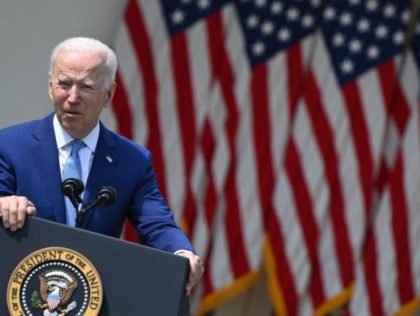 US President Joe Biden speaks about gun violence prevention in the Rose Garden of the Whit