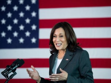 US Vice President Kamala Harris speaks after touring a Covid-19 vaccination site at M&T Bank Stadium in Baltimore, Maryland, April 29, 2021. (Photo by SAUL LOEB / AFP) (Photo by SAUL LOEB/AFP via Getty Images)