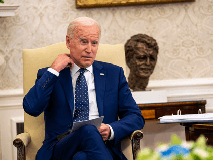U.S. President Joe Biden meets with members of the Congressional Asian Pacific American Caucus Executive Committee in the Oval Office at the White House on April 15, 2021 in Washington, DC. Biden, Harris and members of the caucus discussed the recent spike in anti-Asian violence, including the shooting deaths of …