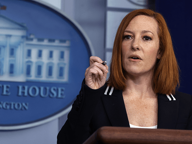 White House Press Secretary Jen Psaki speaks during a daily press briefing at the James Brady Press Briefing Room of the White House on April 21, 2021 in Washington, DC. Psaki held the daily briefing to answer questions from members of the press. (Photo by Alex Wong/Getty Images)