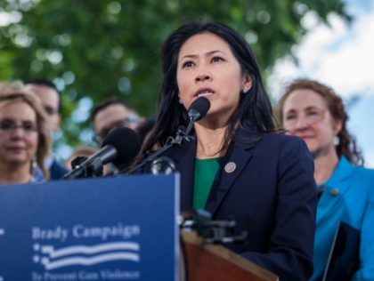 WASHINGTON, DC - MAY 03: Rep. Stephanie Murphy (D-FL) speaks during a press conference on gun safety on Capitol Hill on May 3, 2017 in Washington, DC. (Photo by Zach Gibson/Getty Images)