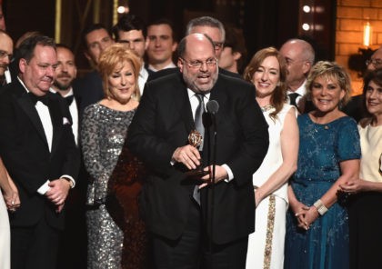 NEW YORK, NY - JUNE 11: Producer Scott Rudin and the cast of Hello, Dolly! accept the aw