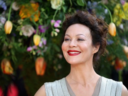 LONDON, ENGLAND - APRIL 13: Actress Helen McCrory attends the UK premiere of "A Littl
