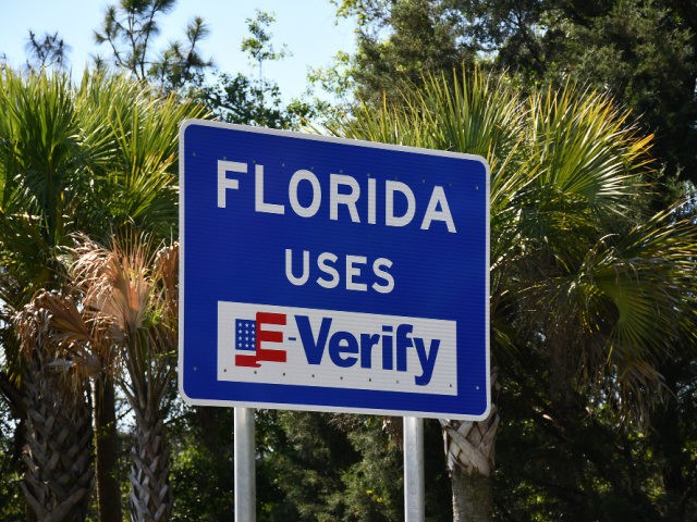 Highway Sign Florida Uses E-Verify