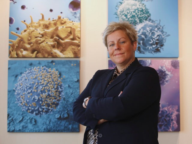 n this photo taken Tuesday, Sept. 8, 2015, Cate Dyer, chief executive officer and founder of StemExpress, poses at the company's office in Placerville, Calif. StemExpress is a broker in human tissue, which includes the fetal tissue that is at the heart of the Planned Parenthood video controversy.(AP Photo/Rich Pedroncelli)