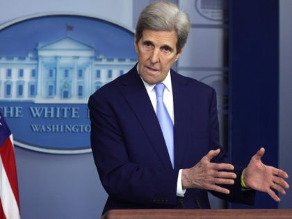 Special Presidential Envoy for Climate and former Secretary of State John Kerry speaks dur