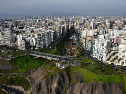 Aerial view taken in Lima on January 6, 2019. (Photo by Franck FIFE / AFP) (Photo credit should read FRANCK FIFE/AFP via Getty Images)