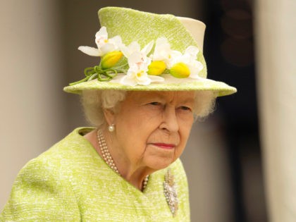 EGHAM, ENGLAND - MARCH 31: Queen Elizabeth II during a visit to The Royal Australian Air F
