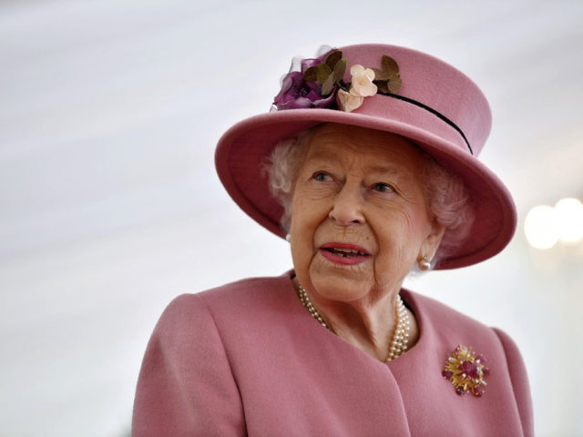 FILE - In this Thursday Oct. 15, 2020 file photo, Britain's Queen Elizabeth II visits the