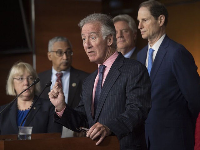 Ranking Democrat on the House Ways and Means Committee Richard Neal (C), Democrat of Massa