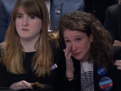 Clinton 2016 supporters reacting to Donald Trump's win. Screenshot via YouTube.