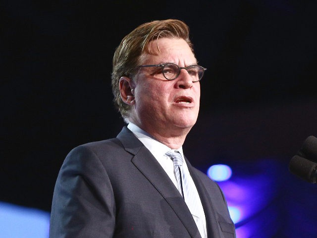 PALM SPRINGS, CA - JANUARY 02: Aaron Sorkin speaks onstage at the 29th Annual Palm Springs International Film Festival Awards Gala at Palm Springs Convention Center on January 2, 2018 in Palm Springs, California. (Photo by Rich Fury/Getty Images for Palm Springs International Film Festival )