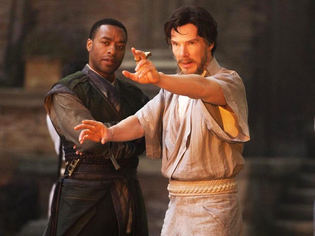 Chiwetel Ejiofor and Benedict Cumberbatch in Doctor Strange. Marvel Studios