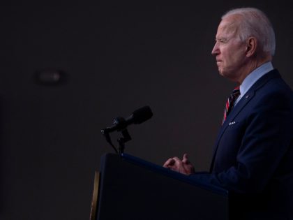 US President Joe Biden delivers remarks on the Covid-19 response and the state of vaccinations in the South Court Auditorium at the White House complex on April 21, 2021 in Washington, DC. - President Biden announced Wednesday that the United States will reach over 200 million shots this week. (Photo …