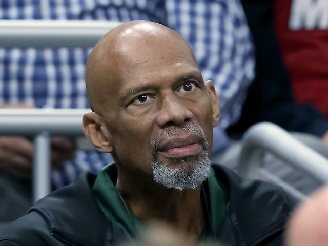 MILWAUKEE, WISCONSIN - OCTOBER 26: NBA Hall of Famer Kareem Abdul-Jabbar looks on during the game between the Miami Heat and Milwaukee Bucks at the Fiserv Forum on October 26, 2019 in Milwaukee, Wisconsin. NOTE TO USER: User expressly acknowledges and agrees that, by downloading and/or using this photograph, user …