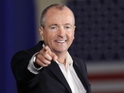 NEWARK, NJ - OCTOBER 19: Democratic candidate Phil Murphy, who is running against Republican Lt. Gov. Kim Guadagno for the governor of New Jersey , speaks at a rally on October 19, 2017 in Newark, New Jersey. Murphy was later joined by former President Barack Obama This is Obama's first …