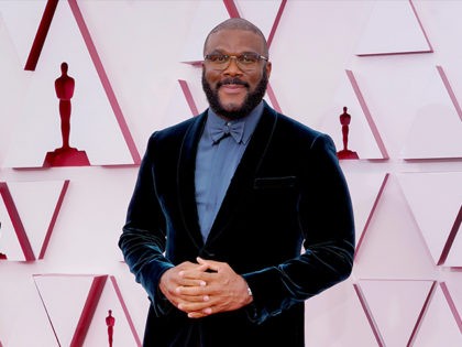 LOS ANGELES, CALIFORNIA – APRIL 25: Tyler Perry attends the 93rd Annual Academy Awards at Union Station on April 25, 2021 in Los Angeles, California. (Photo by Chris Pizzello-Pool/Getty Images)