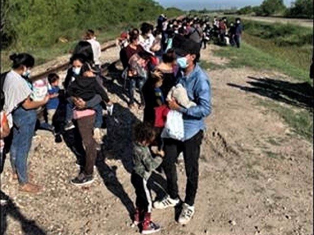 McAllen Station Border Patrol agents apprehended 132 migrants from a single illegal border crossing from Mexico into Hidalgo, Texas. (Photo: U.S. Border Patrol/Rio Grande Valley Sector)