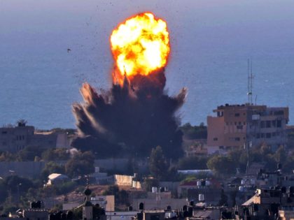 Airstrike in Gaza (Said Khatib / AFP / Getty)