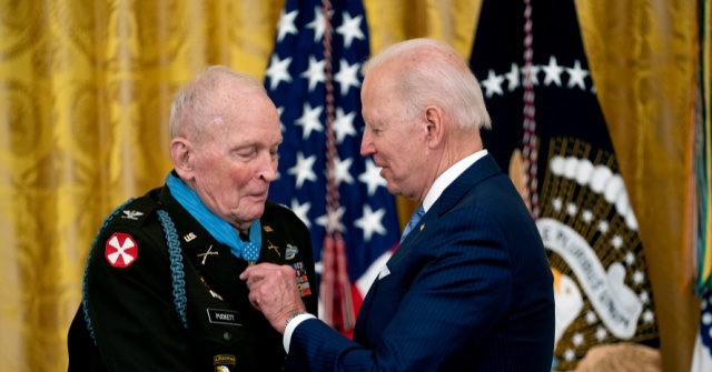 Joe Biden Awards Army Colonel Ralph Puckett the Medal of Honor