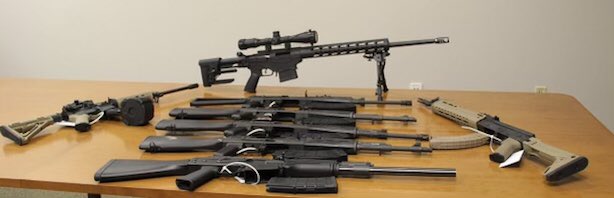 CBP Officers in Del Rio, Texas, seized eight rifles and magazines during an exit inspection. (Photo: U.S. Customs and Border Protection)