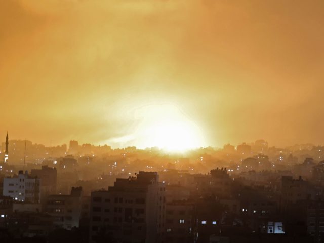 Gaza explosion (Mohammed Abed / AFP / Getty)