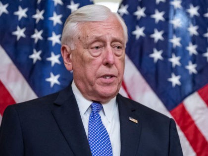 WASHINGTON, DC - APRIL 09: House Majority Leader Steny Hoyer, (D-MD) speaks during a bill enrollment ceremony for legislation ending U.S. involvement in the war in Yemen on April 9, 2019 in Washington, DC. President Donald Trump has said that he would veto the legislation if passed. (Photo by Alex …