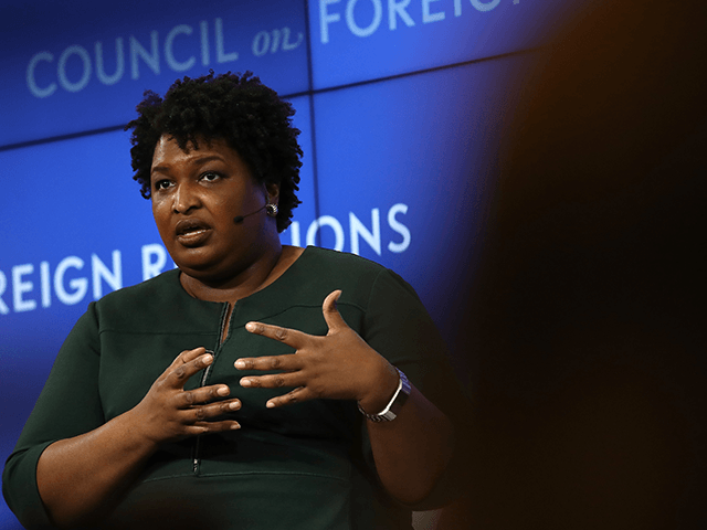 Former Georgia Democratic gubernatorial nominee Stacey Abrams speaks at the Council on For