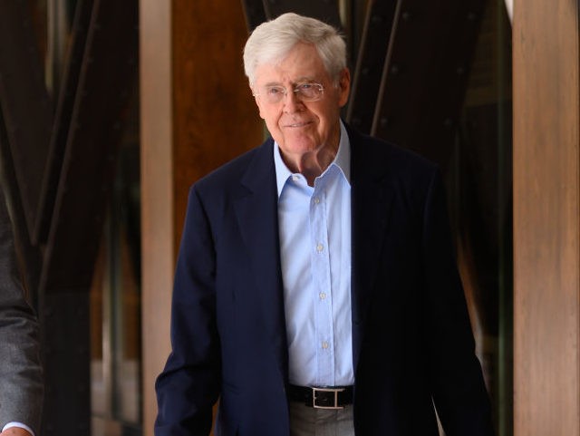 COLORADO SPRINGS, COLORADO - JUNE 29: CEO and Chairman of Stand Together Brian Hooks and Founder of Stand Together Charles Koch at the Stand Together Summit on June 29, 2019 in Colorado Springs, Colorado. (Photo by Daniel Boczarski/Getty Images for Stand Together)