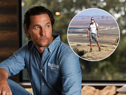 SYDNEY, AUSTRALIA - NOVEMBER 20: Matthew McConaughey launched an off-grid cabin he co-designed with Wild Turkey's charity initiative, With Thanks, at The Royal Botanic Gardens November 20, 2019 in Sydney, Australia. (Photo by Brendon Thorne/Getty Images for Wild Turkey)