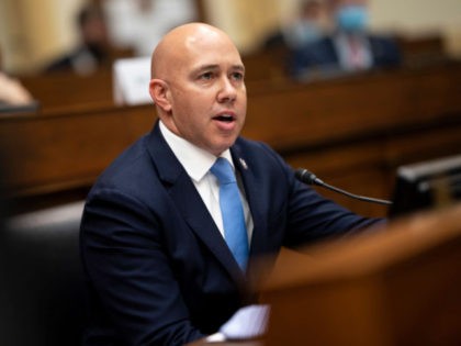 WASHINGTON, DC - MARCH 10: Rep. Brian Mast (R-FL) speaks as U.S. Secretary of State Antony Blinken testifies before the House Committee On Foreign Affairs March 10, 2021 on Capitol Hill in Washington, DC. Blinken is expected to take questions about the Biden administration's priorities for U.S. foreign policy. (Photo …